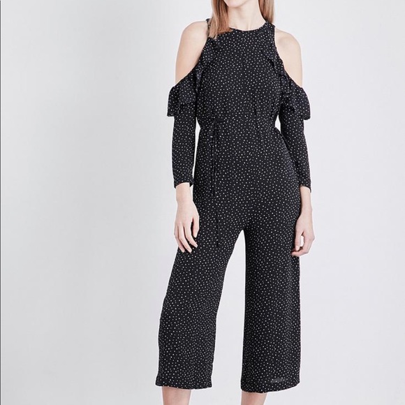 TOPSHOP Star-print ruffled crepe jumpsuit romper - Picture 5 of 12